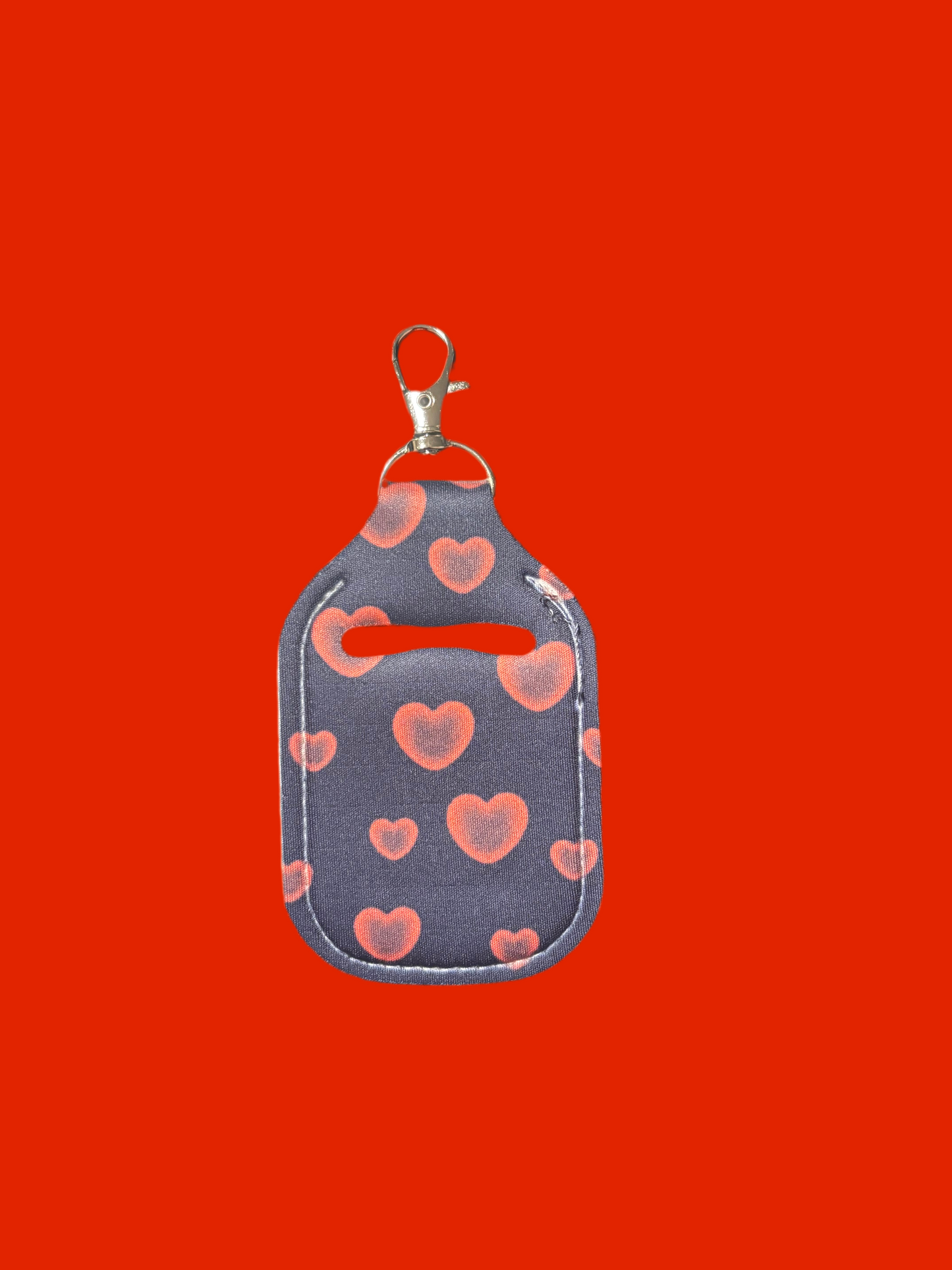 Red heart hand sanitizer