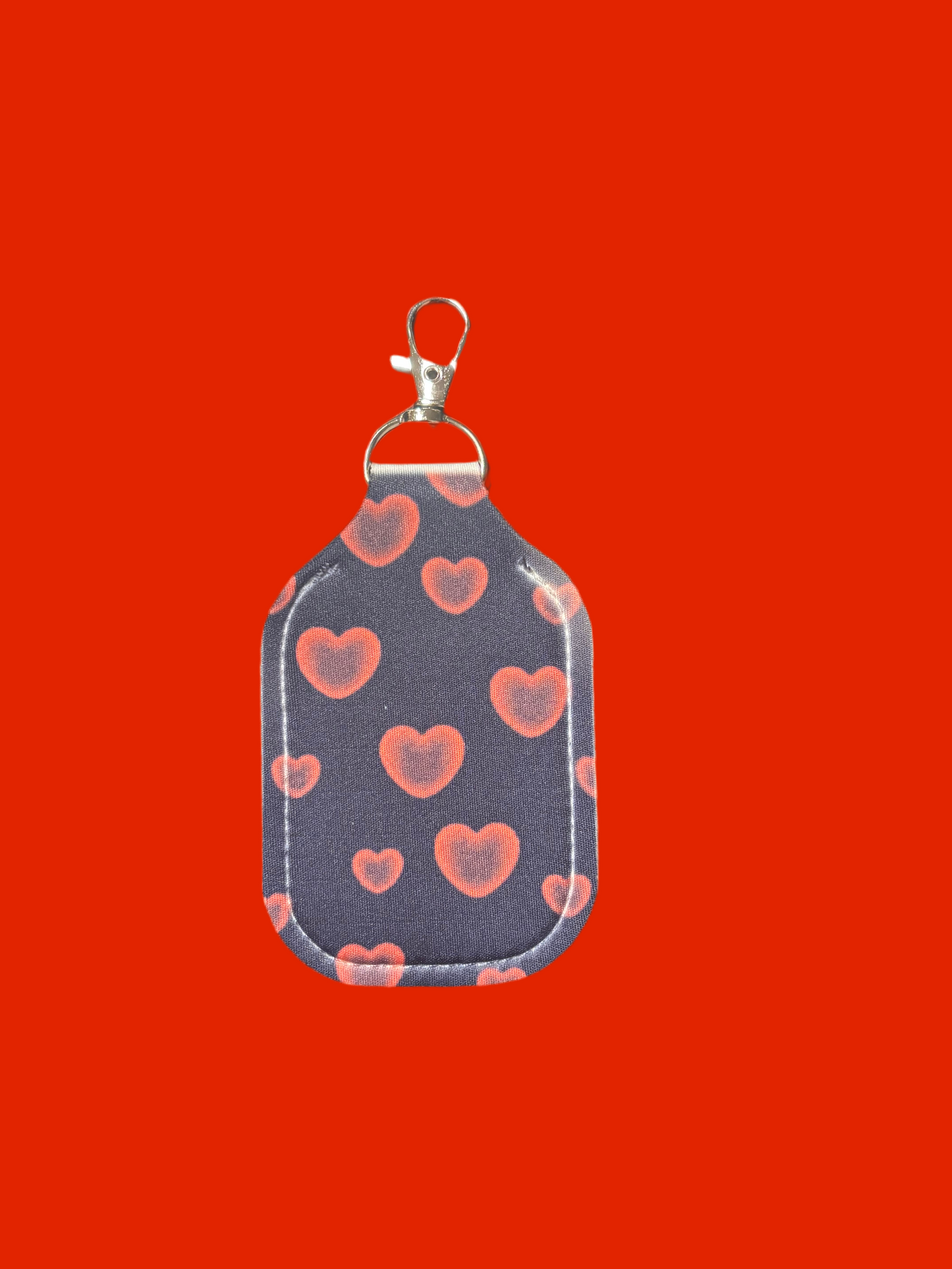 Red heart hand sanitizer